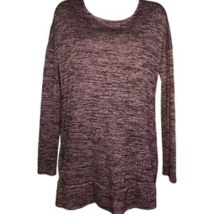 Athleta Pose Layered Cutout Back Long Sleeve Top